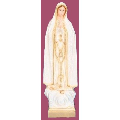 Our Lady of Fatima Color Vinyl Compo. Outdoor Statue, 24"