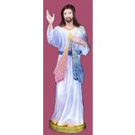 Divine Mercy Color Vinyl Compo. Outdoor Statue, 24'' (61 cm)