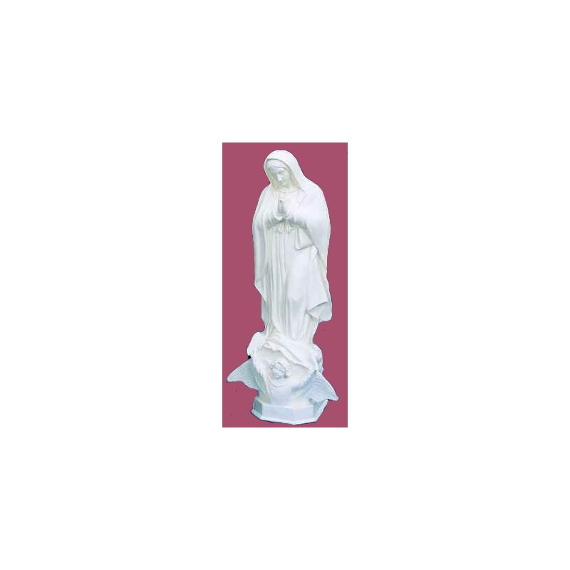 Statue ext. N.D. Guadeloupe 24'' (61 cm) blanche polyuréthan