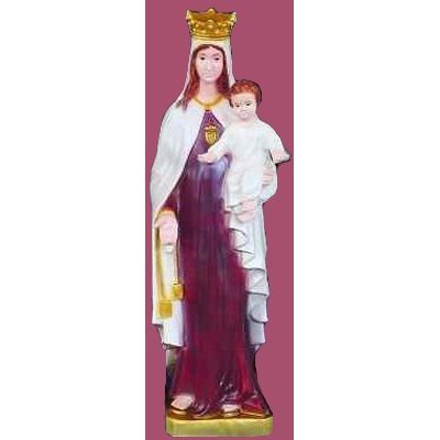 Our Lady of Mt Carmel Color Vinyl Compo. Outdoor Statue, 24"