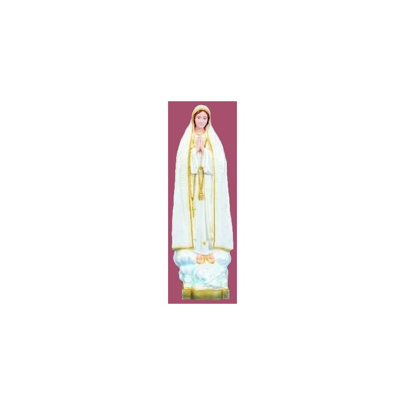 Our Lady of Fatima Color Vinyl Compo. Outdoor Statue, 32"