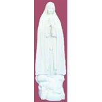 Our Lady of Fatima White Vinyl Compo. Outdoor Statue, 32"