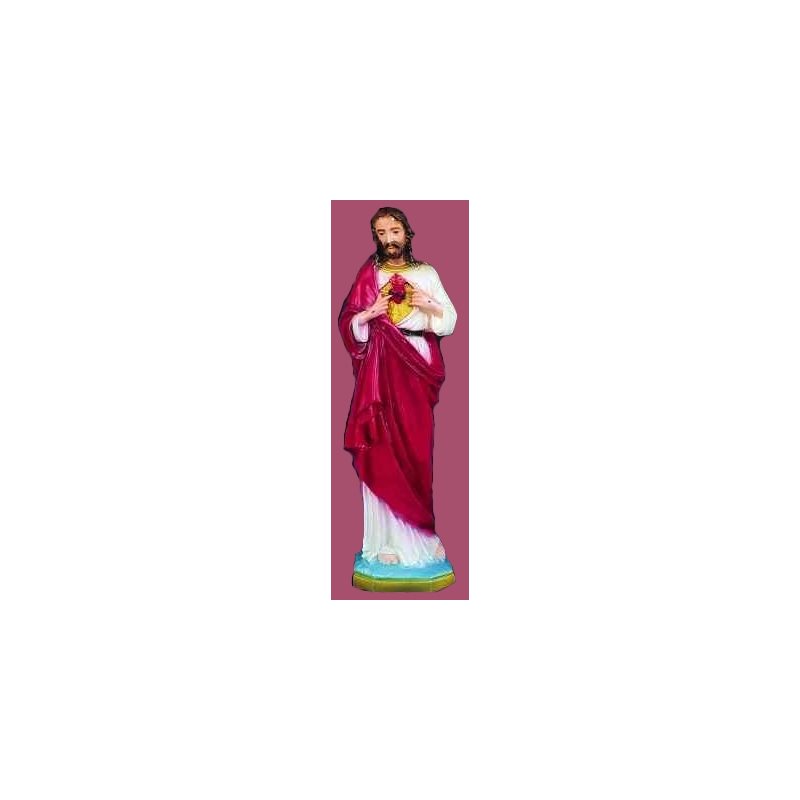 Sacred Heart of Jesus Color Vinyl Compo. Outdoor Statue, 32'