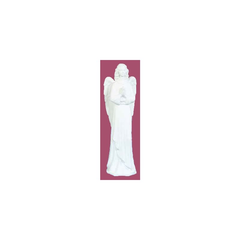 Standing Angel White Vinyl Compo. Outdoor Statue, 36"