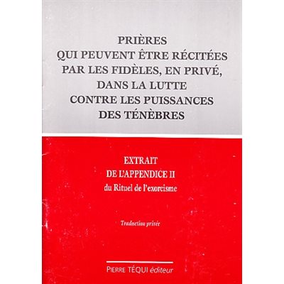 Prières qui peuvent être récitées... puissance des ténèbres