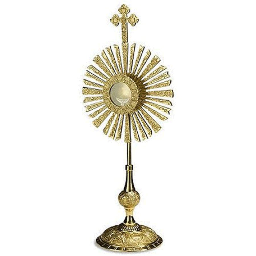 Budded Cross Monstrance with Removable Luna, 30 / Ht.