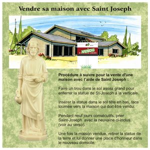 Vendre sa maison avec Saint Joseph / kit (statuette incluse)