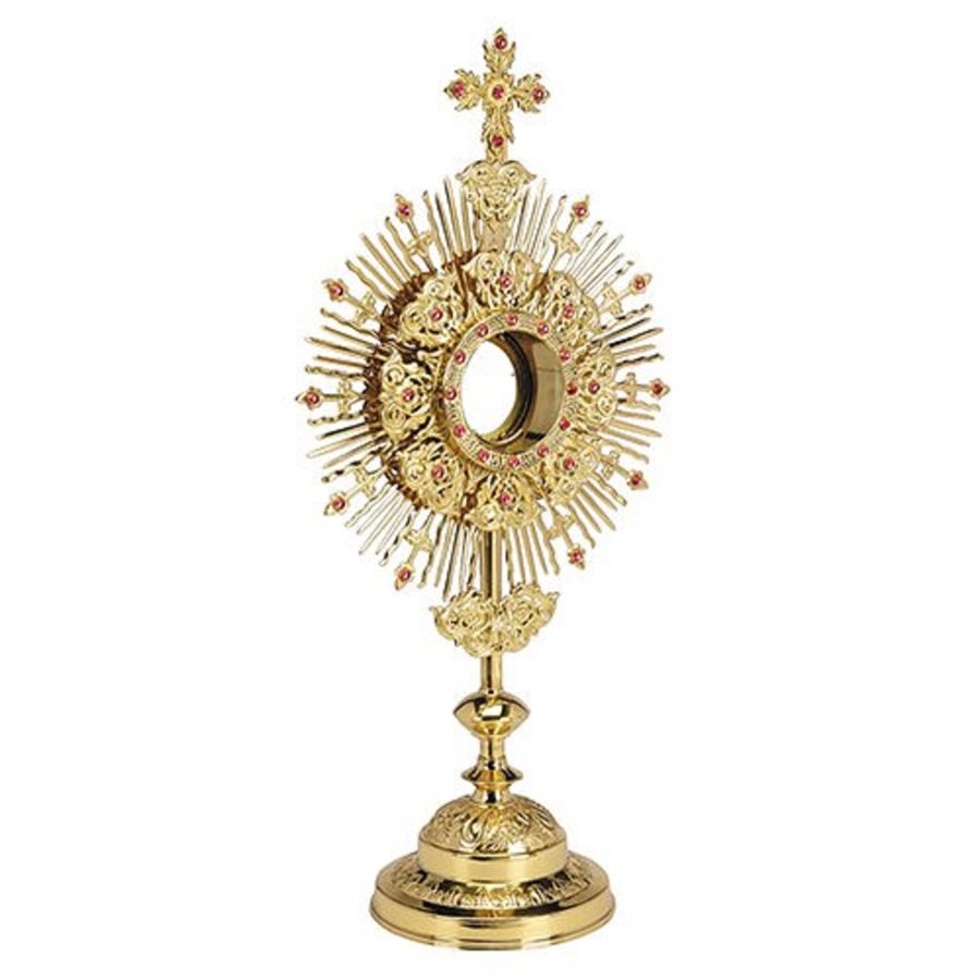 Ornate Monstrance with Case, 20" H