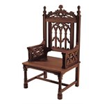 Canterbury Celebrant Chair - Walnut Stain