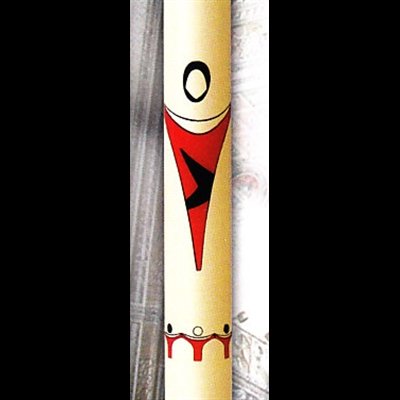 Paschal candle 2" x 30" Modern Alleluia