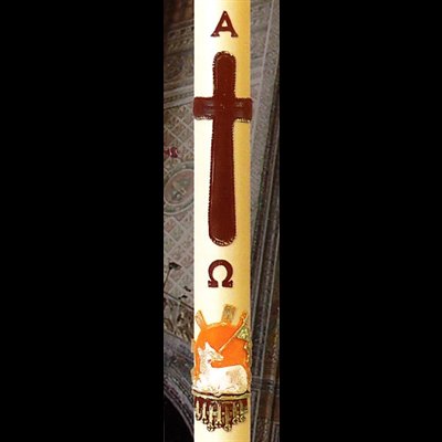 Paschal candle 3" x 48" Lamb of God