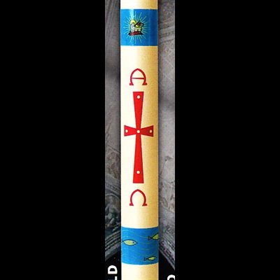 Paschal candle 1 1 / 2" x 27" Alleluia