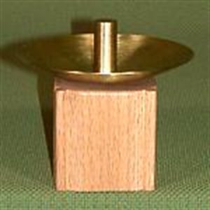 Chandelier d'autel Cube 2.75" x 2.75" (7 x 7 cm) chêne pâle