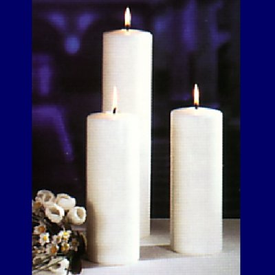 Composition candle 3" x 12" Socket / un