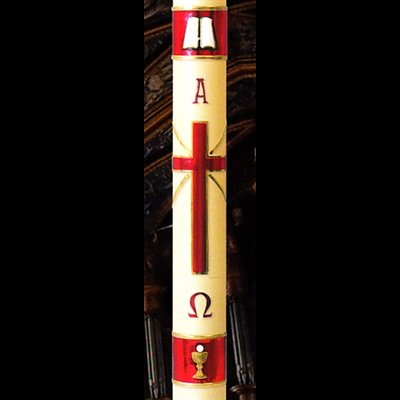 Paschal candle 2" x 30" Eucharistic Congress