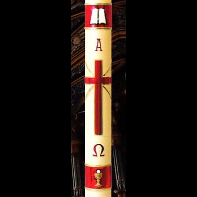 Paschal candle 2 1 / 2" x 36" Eucharistic Congress