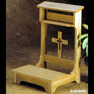 Oak Prie Dieu 32'' H. x 20'' L. x 21'' P.