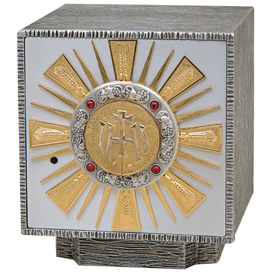 Tabernacle d'exposition 11.25'' Ht. x 9.75'' L. x 9.75'' P.