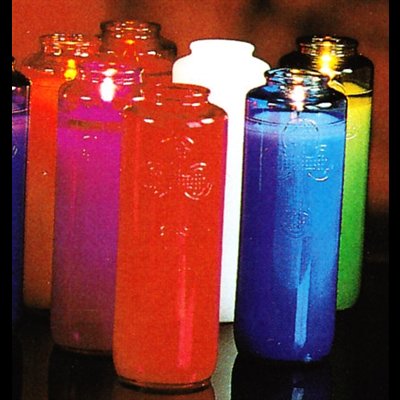 Votive glass lights 6 days Royal Blue / dz