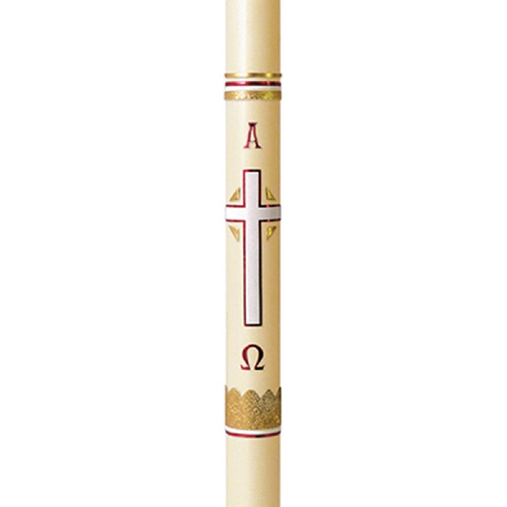 Paschal candle 1 1 / 2" x 27" Cross