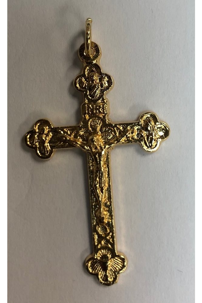 Silver plated Cross, 1 3 / 4" (4.4 cm)