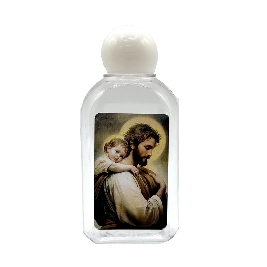 Bouteille eau bénite Saint Joseph, 4,5 cm x 9 cm
