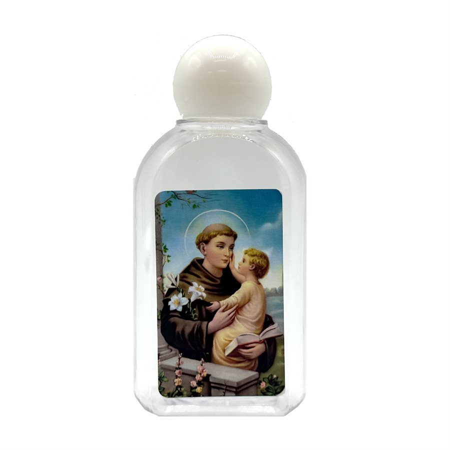 Bouteille eau bénite Saint Antoine, 4,5 cm x 9 cm