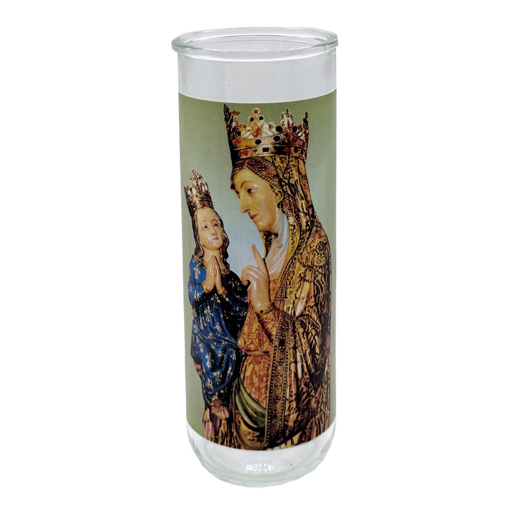 Contenant de verre, Sainte Anne, 7,6 x 21 cm / un Contenant de verre, Sainte Anne, 7,6 x 21 cm / un