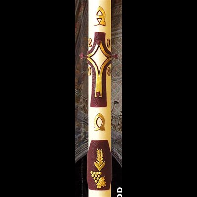 Paschal candle 3" x 30" Traditional