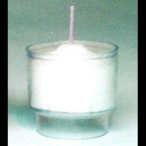 Veilleuse 6 hres plastique cristal / grosse (144 un)